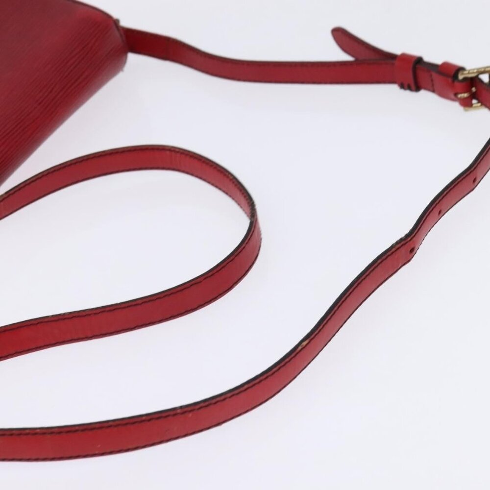 Authentic LOUIS VUITTON Epi Saint Cloud PM Shoulder Bag Red M52217 LV - Picture 14 of 16